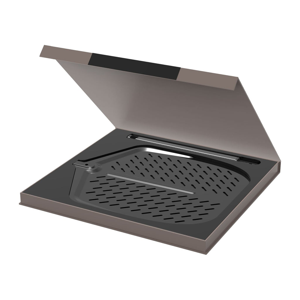 Witt Pizza peel 14in carbon short aluminum Premium box Black