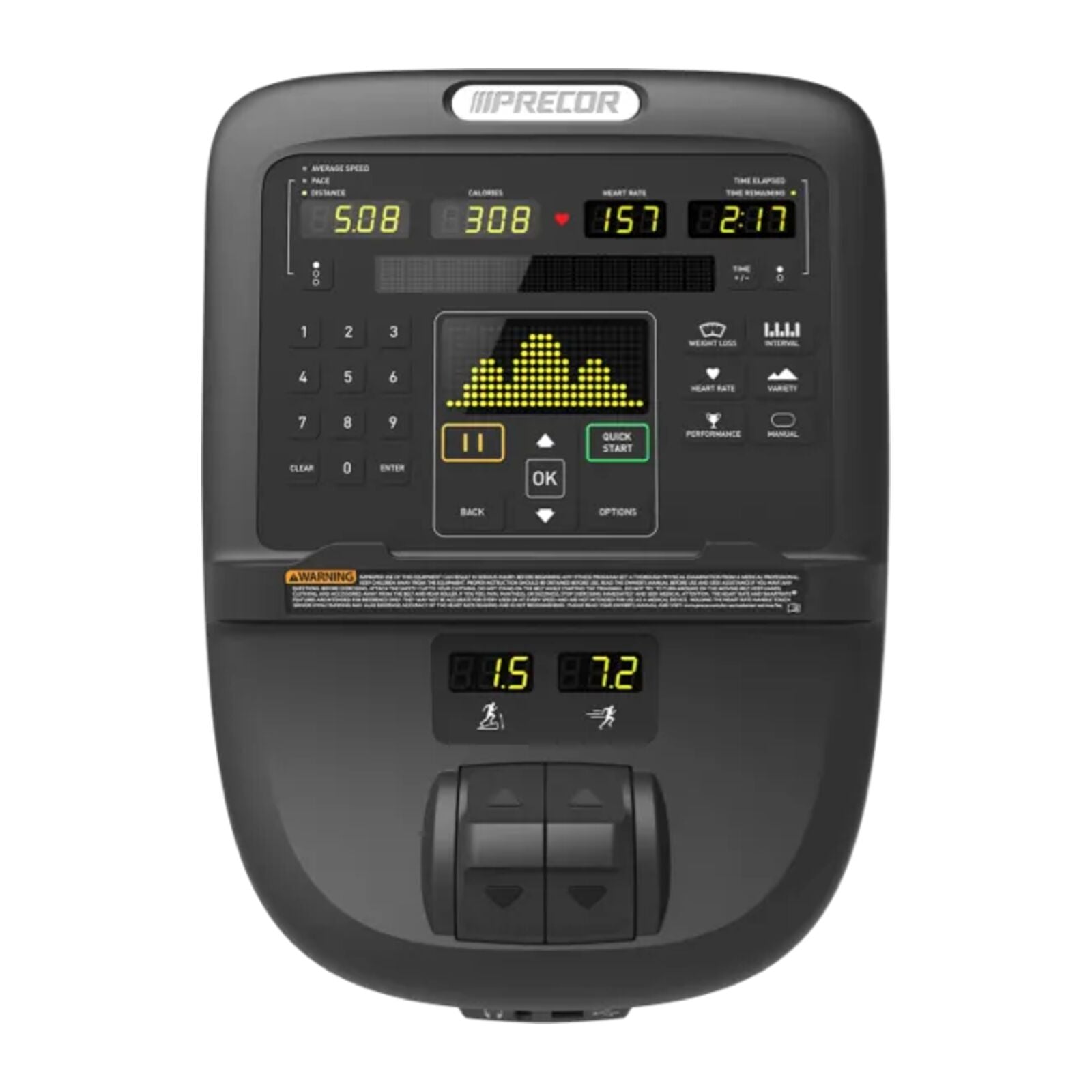 Precor LCD P31 TRM800 konsol Cardio Sort
