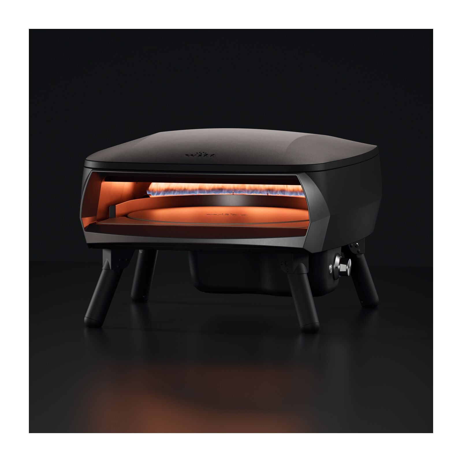 Witt Piccolo Rotante 16" EU Pizzauuni Musta