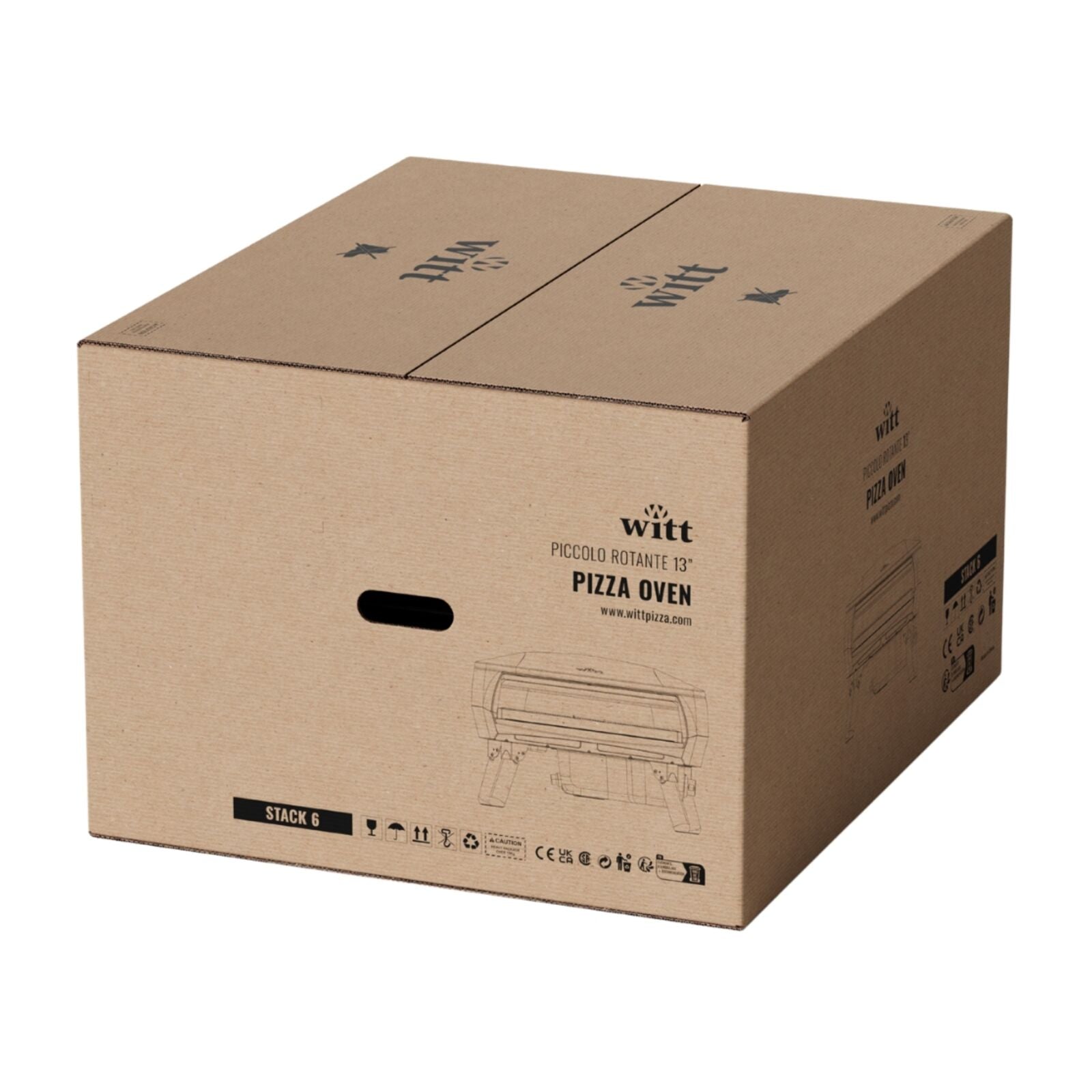 Witt Piccolo Rotante 13" EU sis. työkalupakki 1 Pizzauuni Vihreä