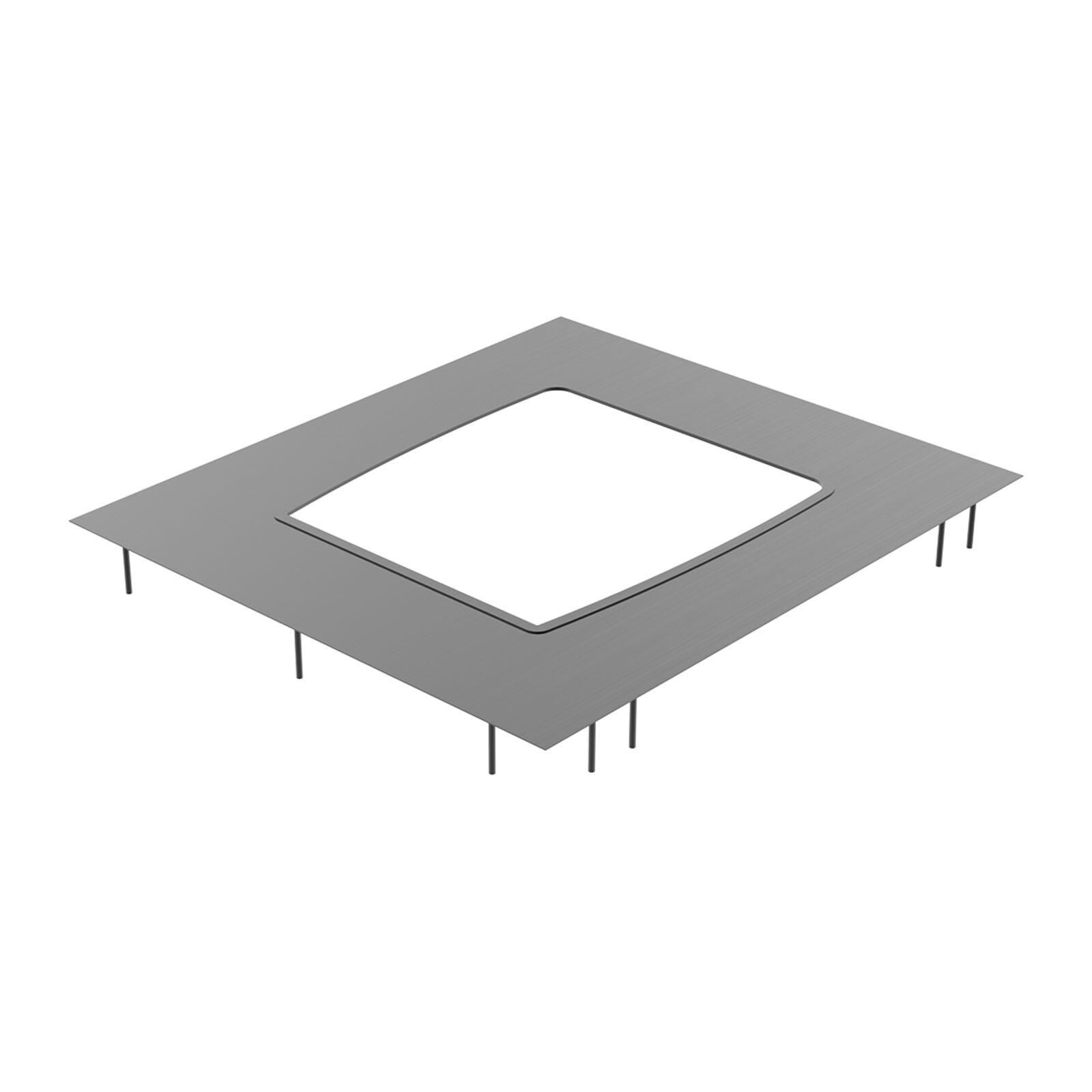 Witt Pizza Trolley Master toppplate for 13in Piccolo Pizza Station rustfritt stål