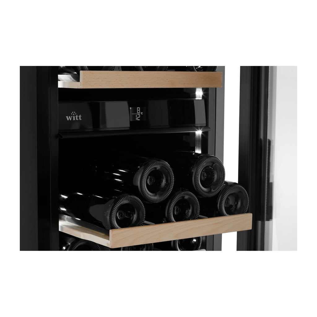 Witt WU4070P-2B29 bordmodell vinkjøleskap svart