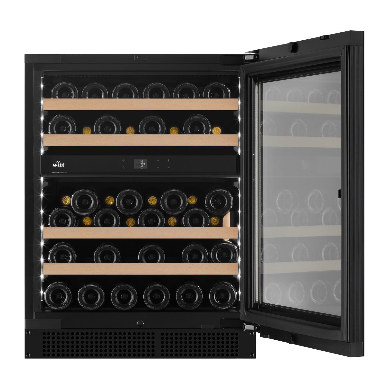 Witt WU6070P-2B45 Tabletop wine cabinet Black