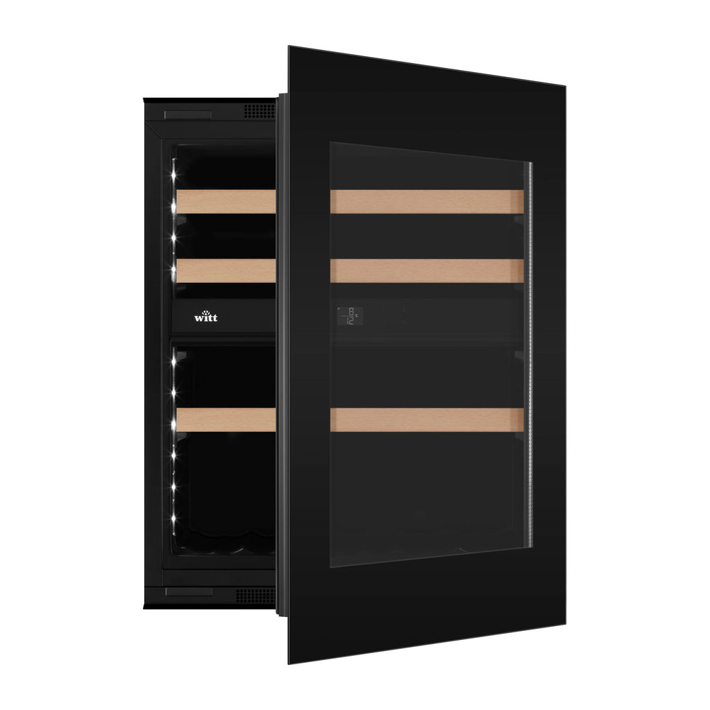 Witt WIU6070P-2B33 Integrert vinskap Svart