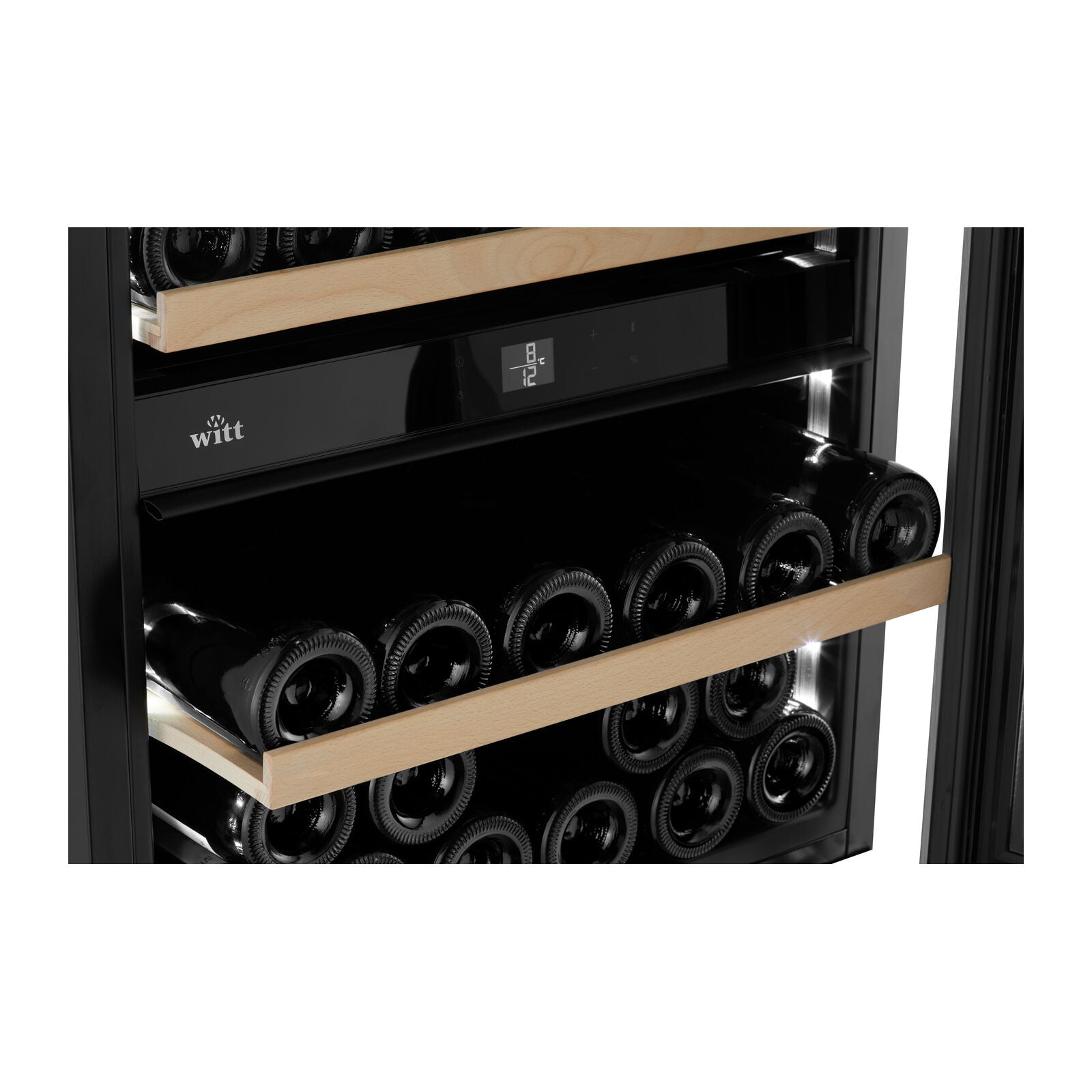 Witt WIU6070P-2P33 Integrert vinskap Svart