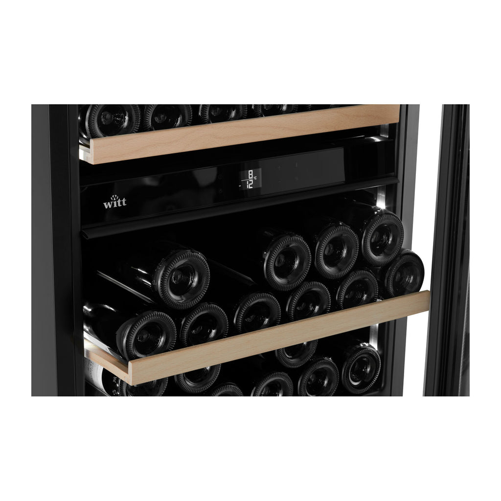 Witt WIU6078P-2P36 Integrert vinskap Svart