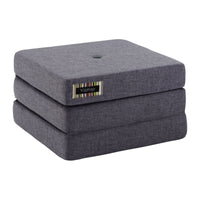by KlipKlap 3 Fold Single Mattress Blue Grey