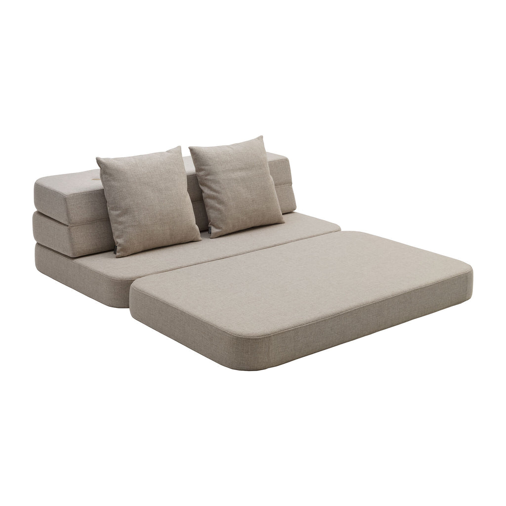 By KlipKlap KK 3 Fold Sofa 120 cm Beige m. Sand