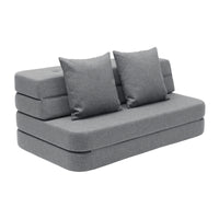 by KlipKlap 3 Fold Sofa 120 cm Blauw Grijs