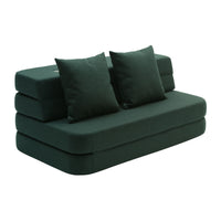 by KlipKlap 3-voudige bank 120 cm Deep Green