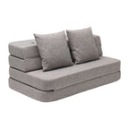 by KlipKlap 3 Fold Sofa 120 cm Multi Grey