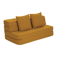 by KlipKlap 3 Fold Sofa 120 cm Mosterd