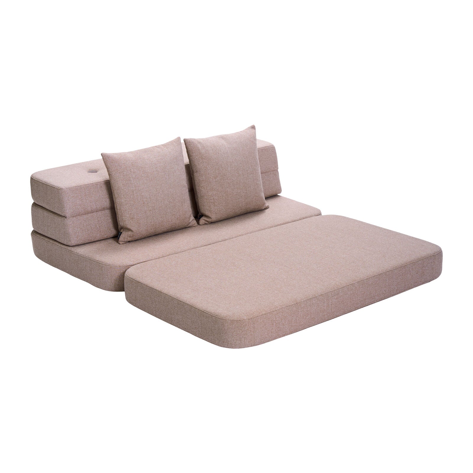 By KlipKlap KK 3 Fold Sofa 120 cm Soft Rose m. Rose