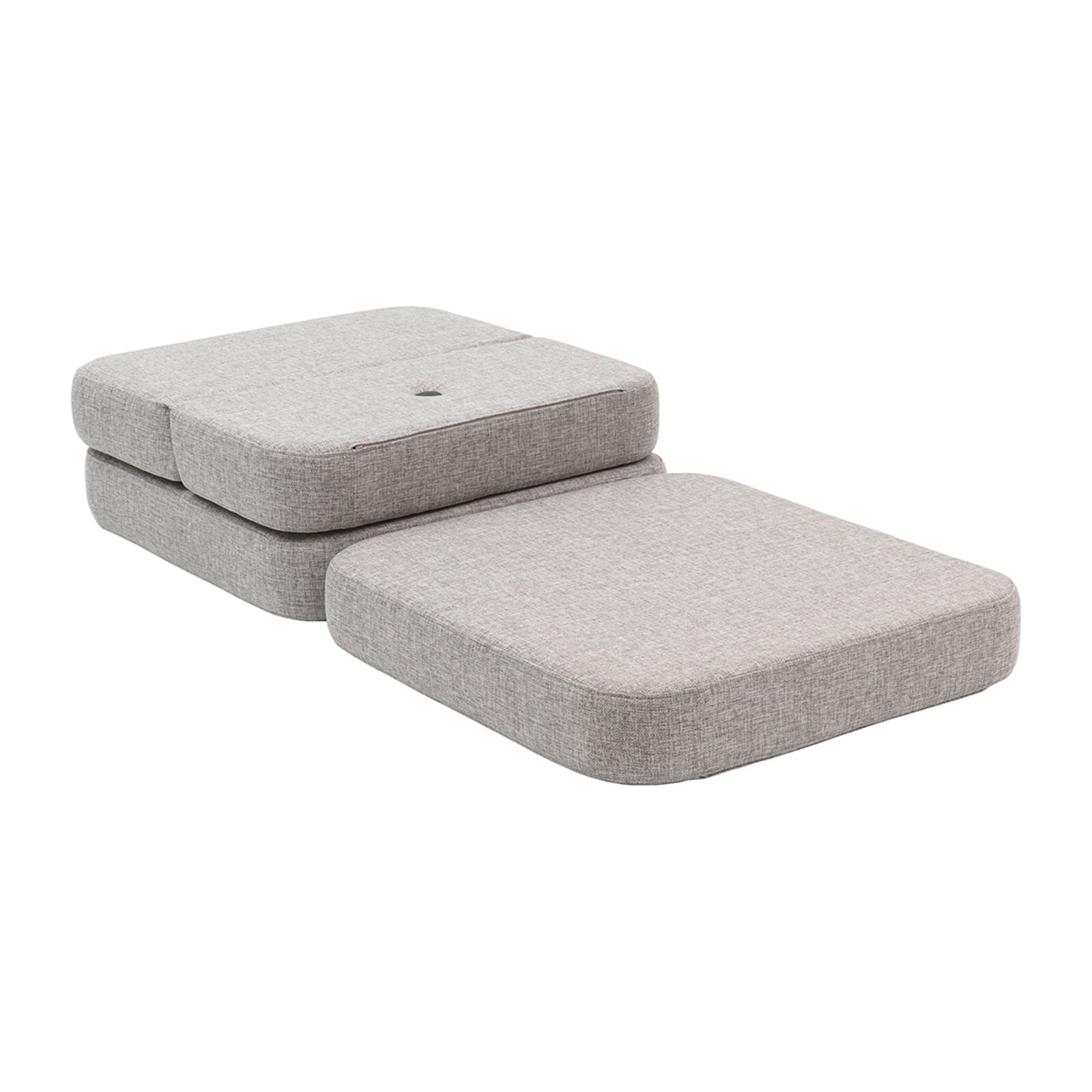 By KlipKlap KK 3 Fold Sofa Single Multi Grey w. Grey
