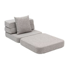 by KlipKlap 3 Fold Sofa Single Soft Multi Grey