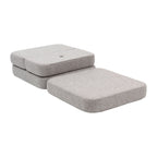 by KlipKlap 3 Fold Sofa Single Soft Multi Grey