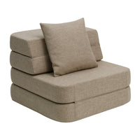 by KlipKlap 3 Fold Sofa Single Soft Sand