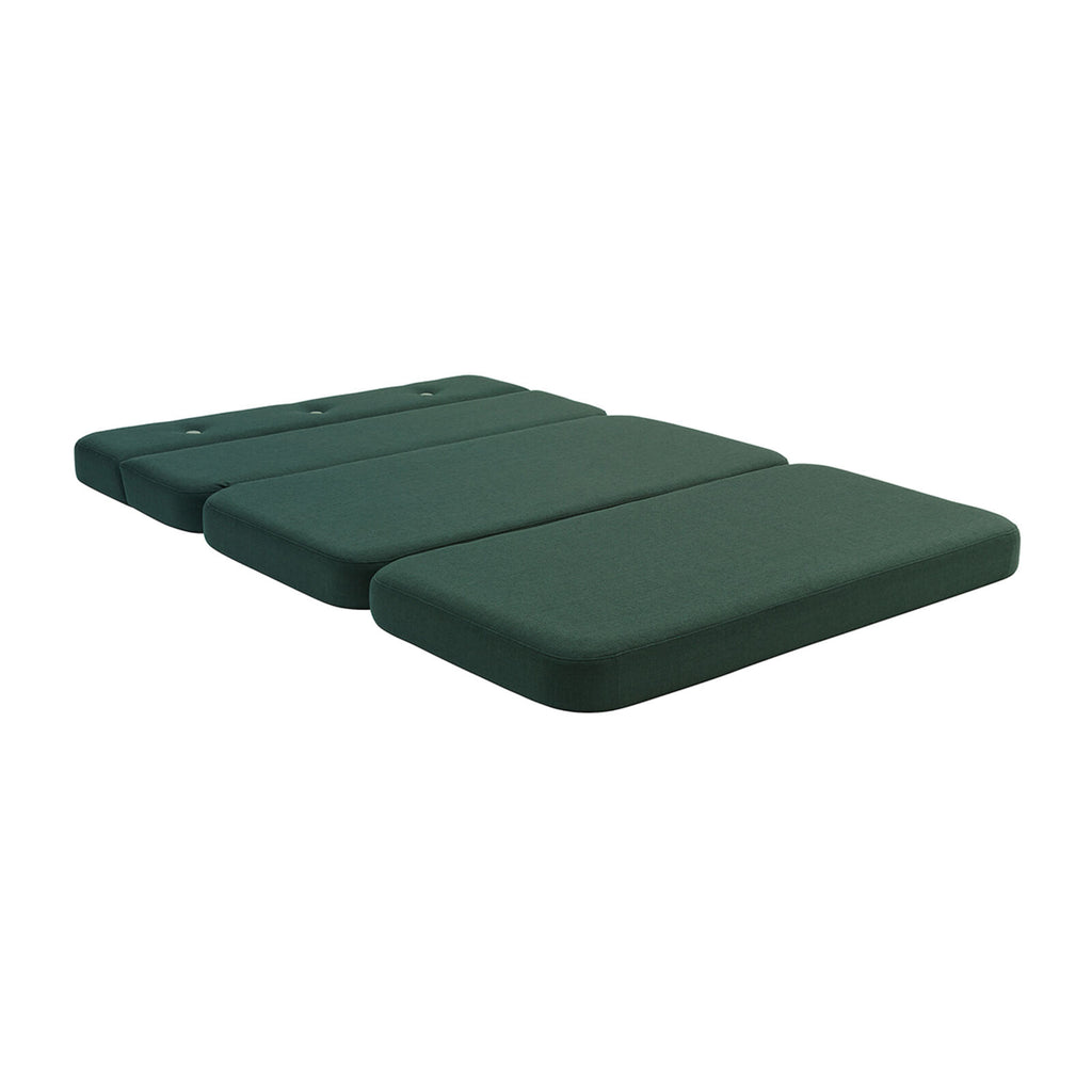 by KlipKlap 3 Fold Sofa XL Soft 140 cm Deep Green