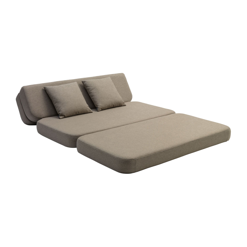 by KlipKlap 3 Fold Sofa XL Soft 140 cm Sand