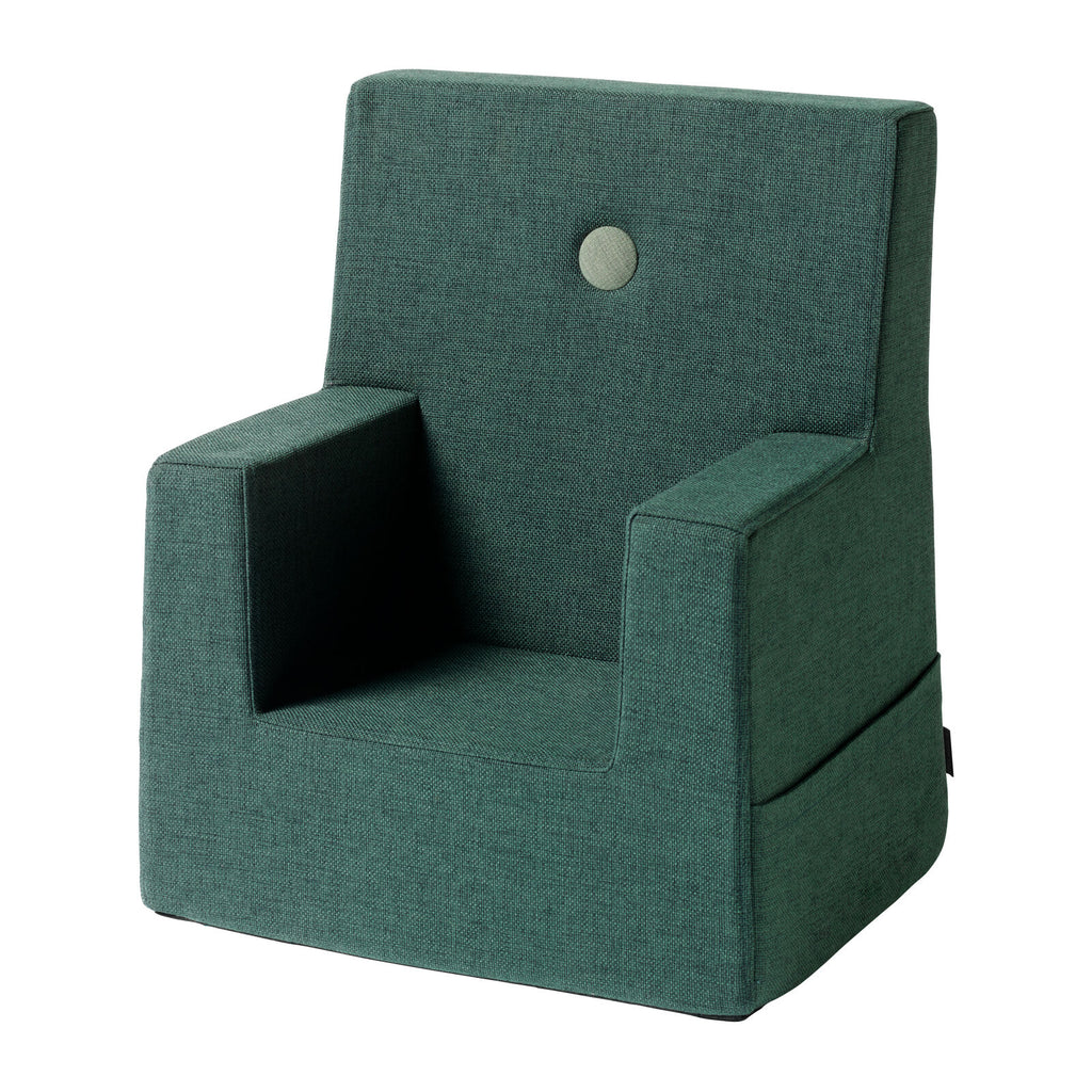 By KlipKlap KK Kids Chair Deep Green w. Light Green