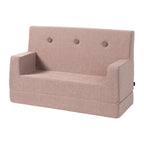 By KlipKlap KK Kids Sofa Soft Rose w. Rose