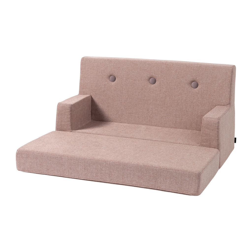 By KlipKlap KK Kids Sofa Soft Rose w. Rose