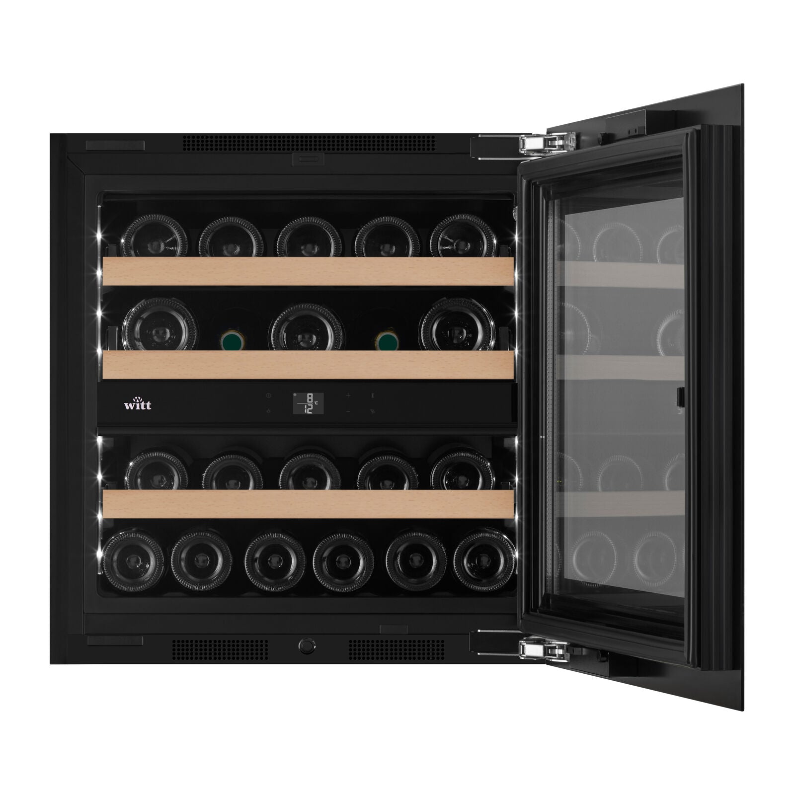 Witt WIU6060P-2B23 Integrert vinskap Svart