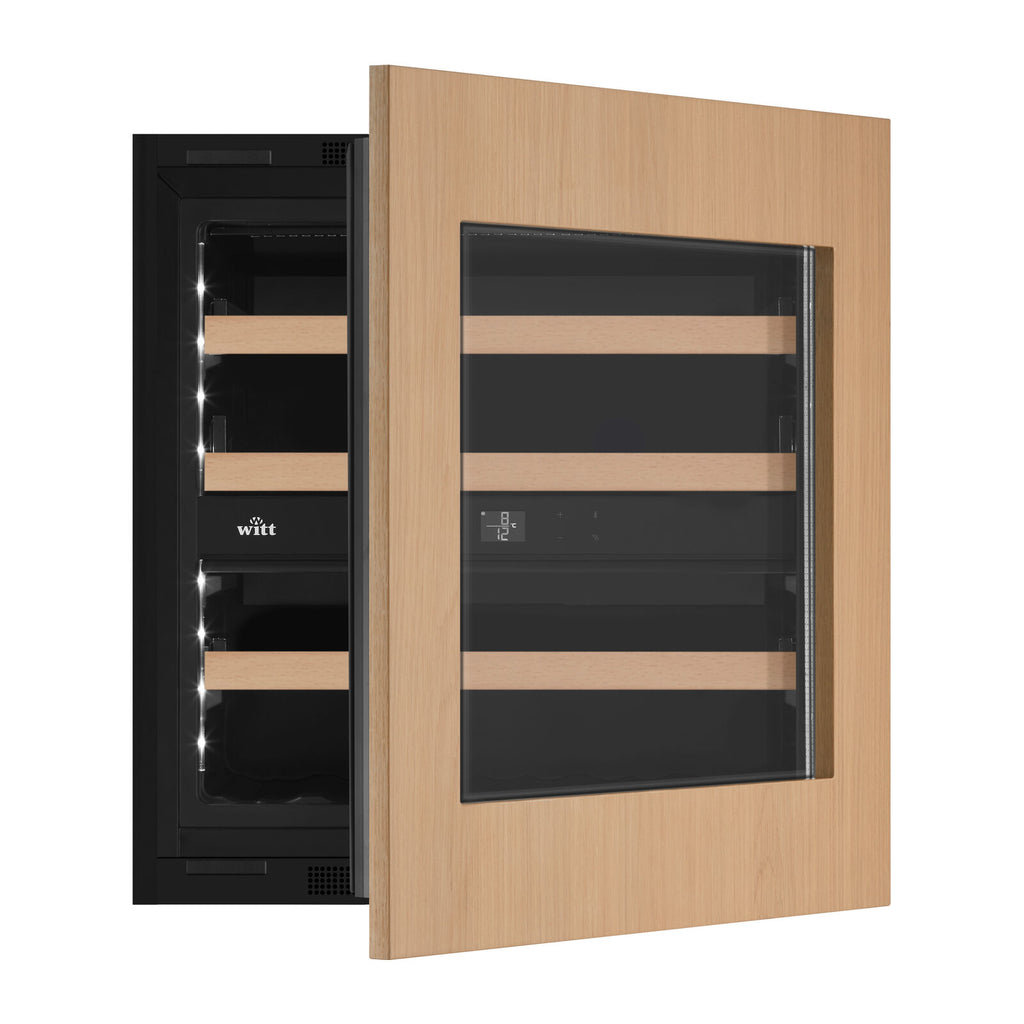 Witt WIU6060P-2P23 Integrert vinskap Svart
