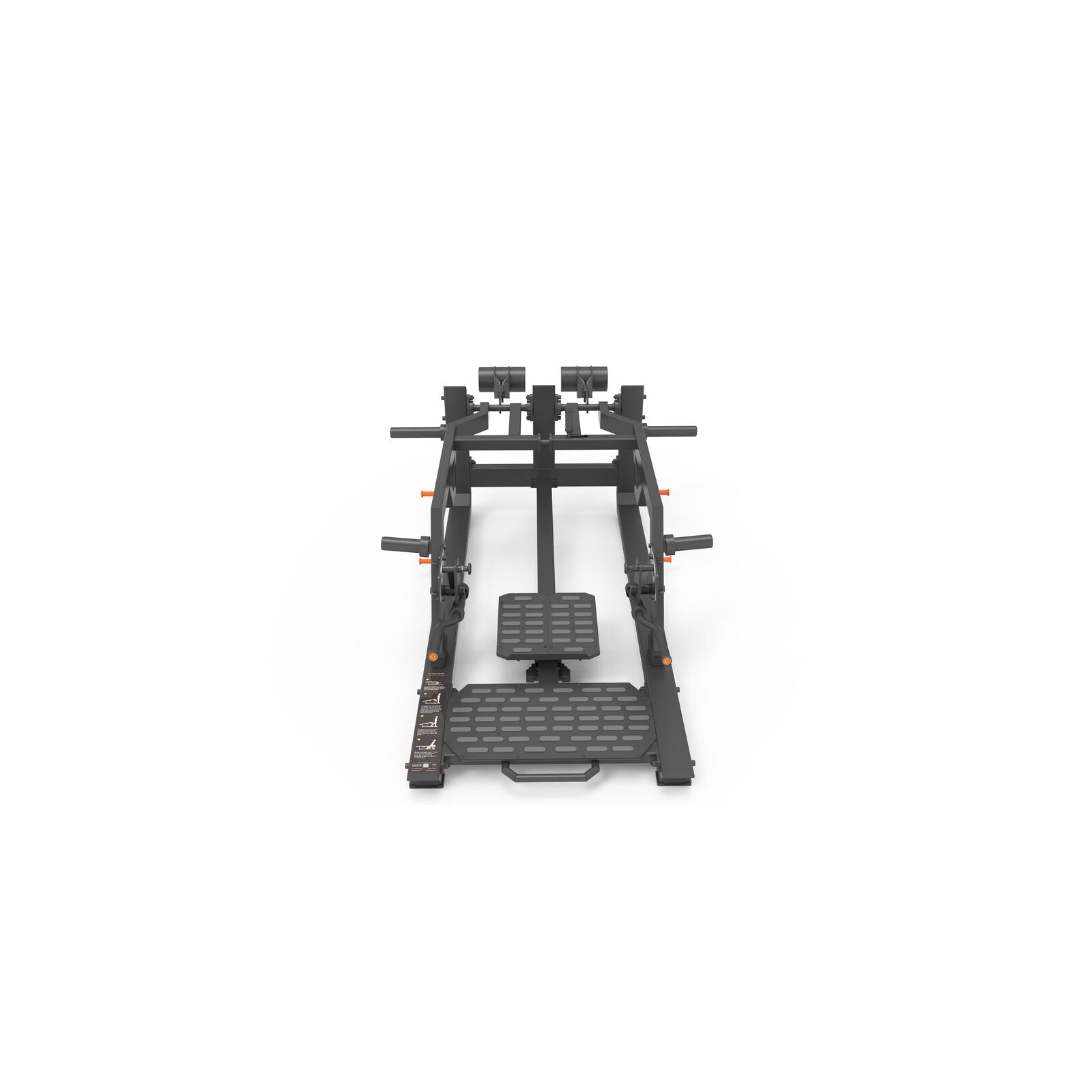 Booty Builder Reverse Lunge Plate Loaded Styrketræningsmaskine Sort