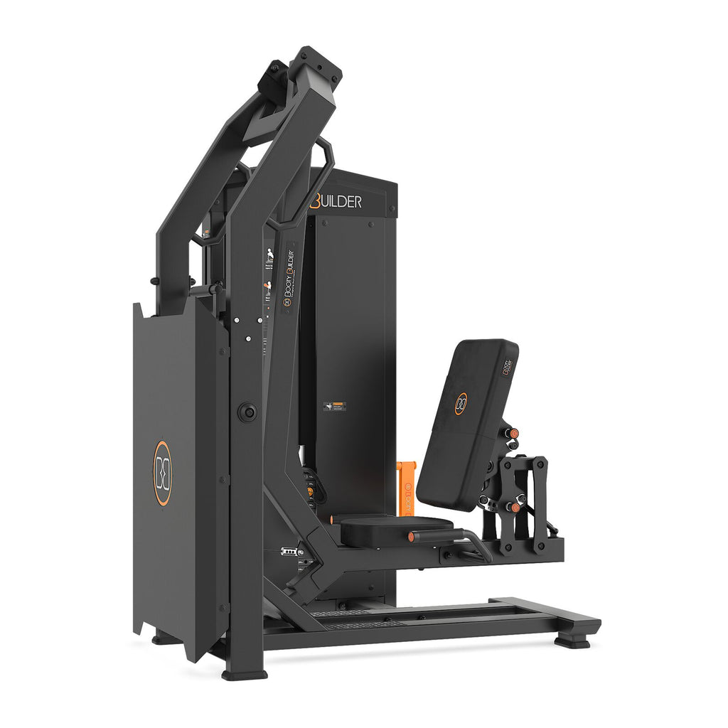 Booty Builder Pendulum Hip Press, Stack loaded Strength training Machine Black