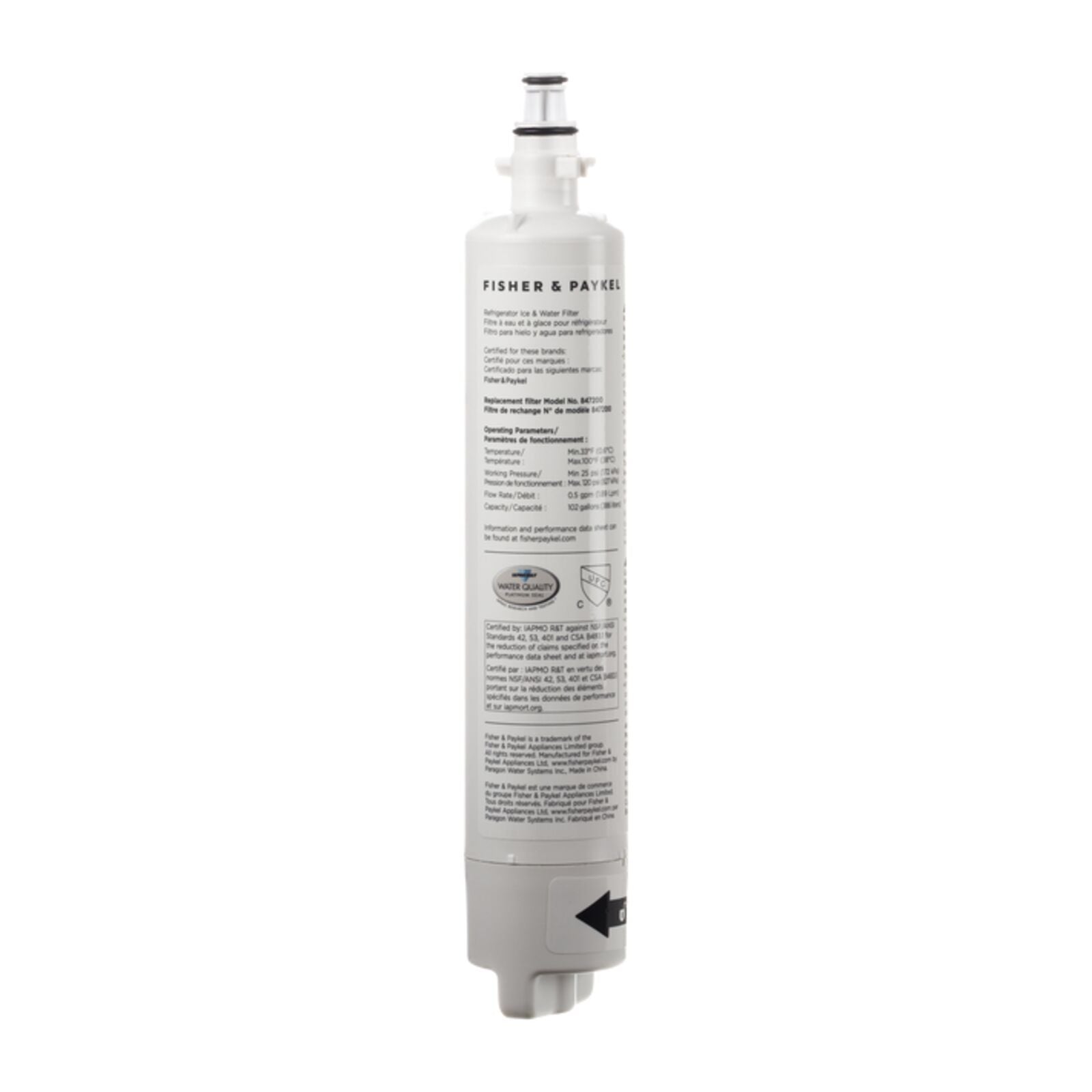 Fisher & Paykel Vannfilter for kjøleskap/fryser Integrert