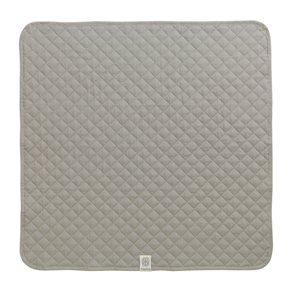 By KlipKlap Play Blanket Emil Stripe Steel Grey