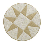 By KlipKlap Play Blanket Round Quilt Star Nougat