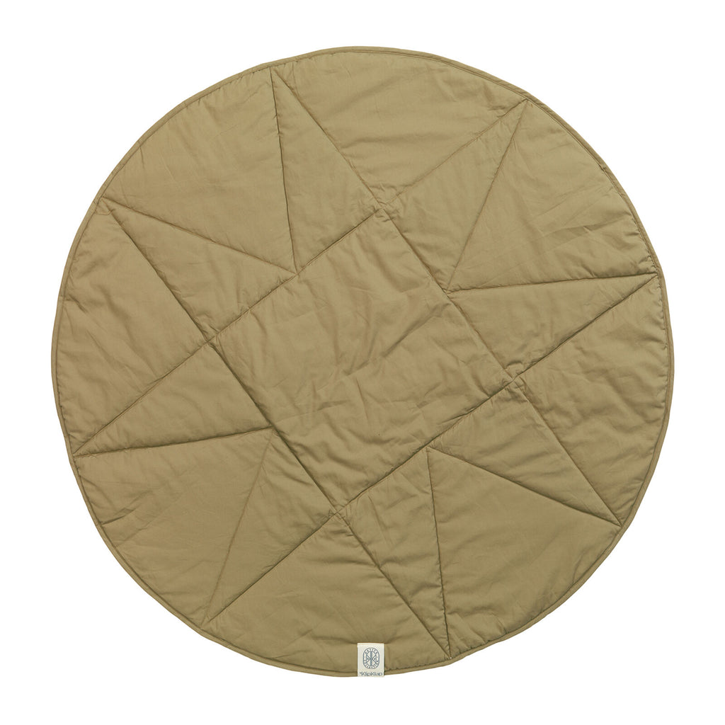 By KlipKlap Play Blanket Round Quilt Star Nougat