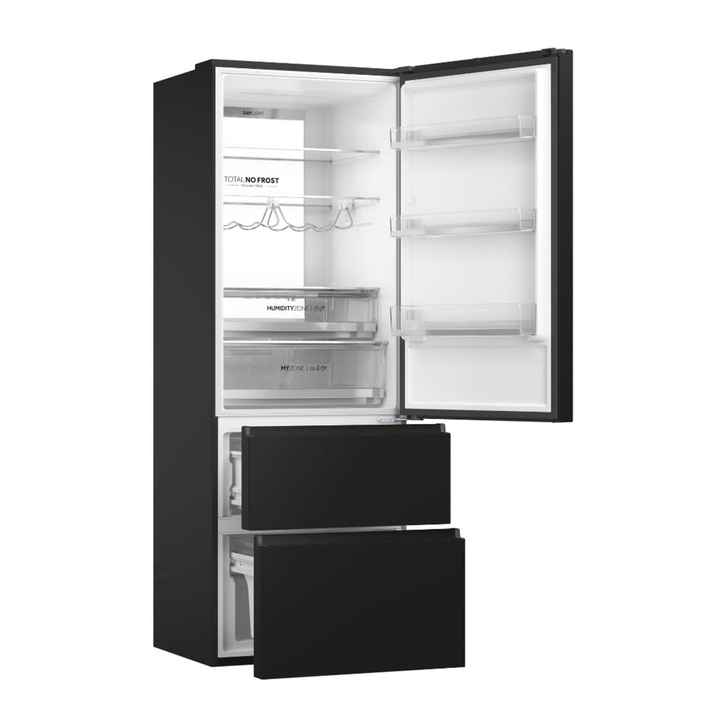 Haier HTW7720ENPT Fridge-freezer Black