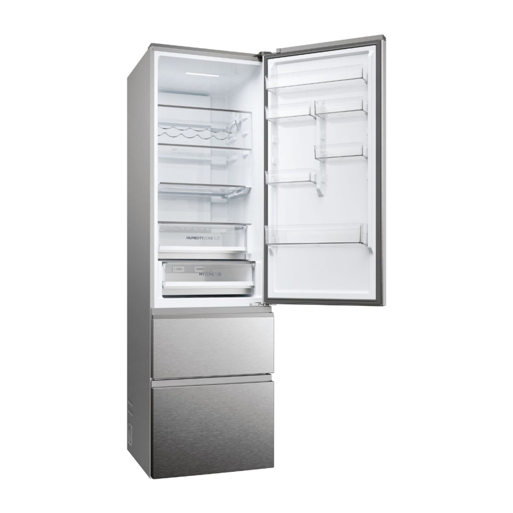 Haier HTW5620DNMG Køle-fryseskab rustfrit stål