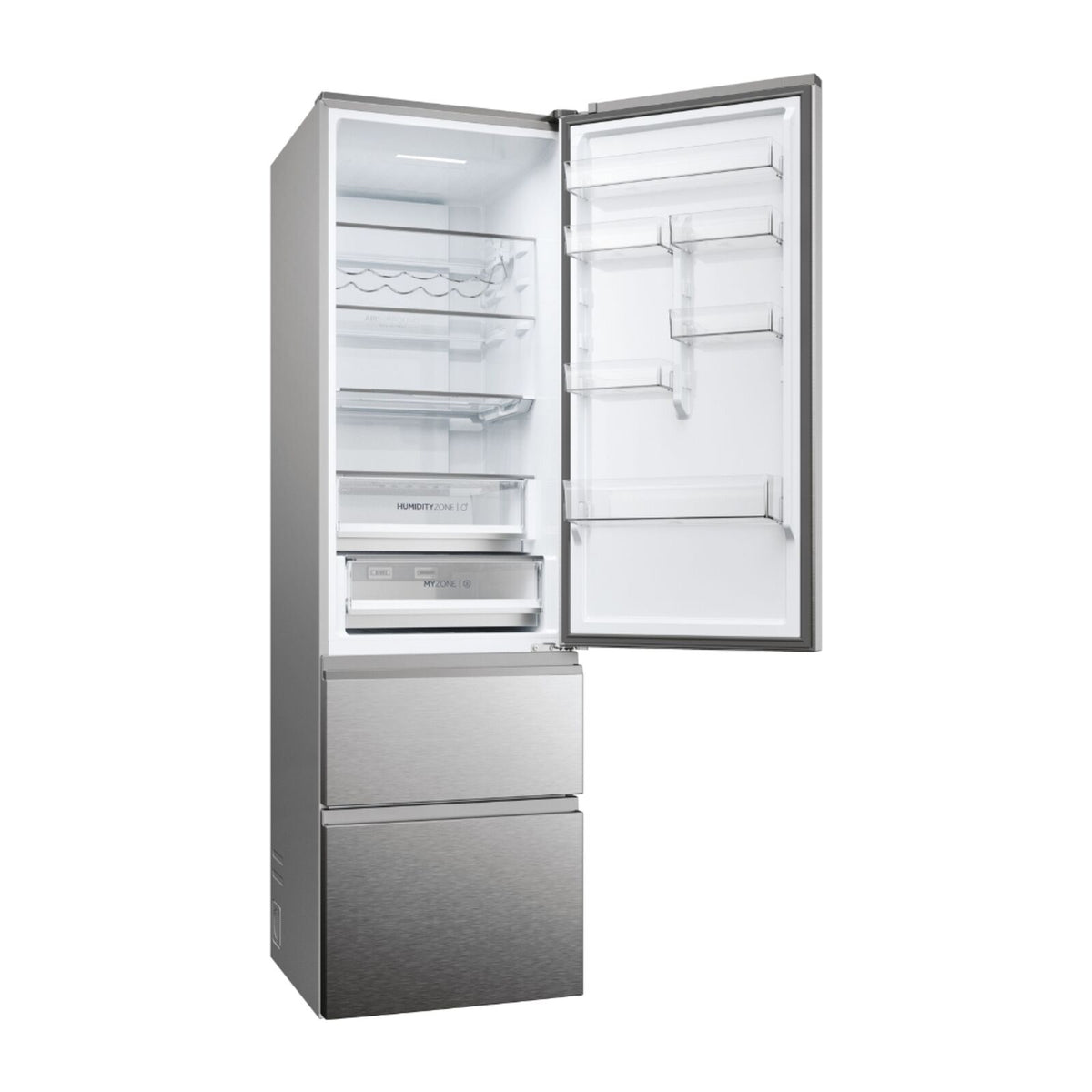 Haier HTW5620DNMG Køle-fryseskab rustfrit stål