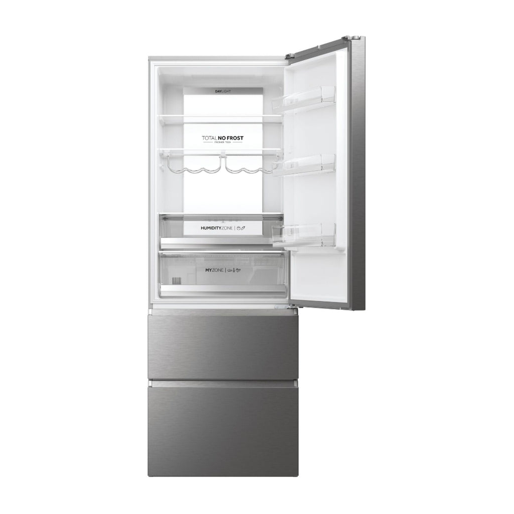 Haier HTW7720DNMP Fridge-freezer Stainless steel