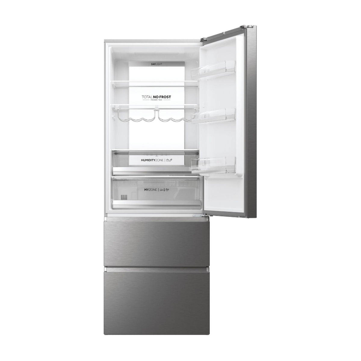 Haier HTW7720DNMP Fridge-freezer Stainless steel