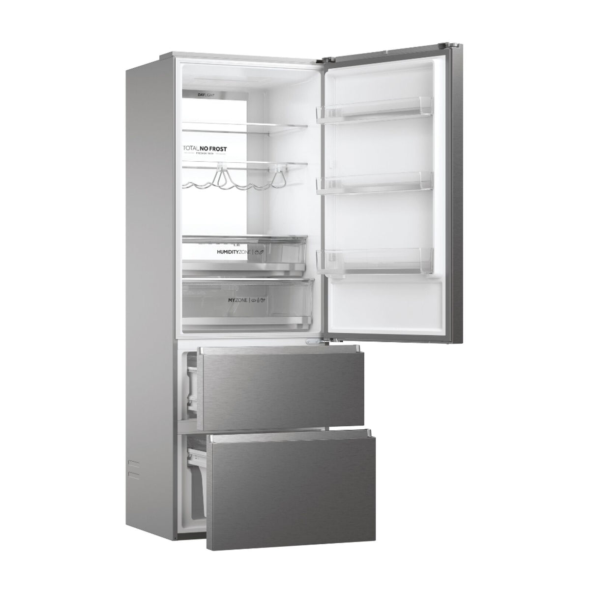 Haier HTW7720DNMP Fridge-freezer Stainless steel