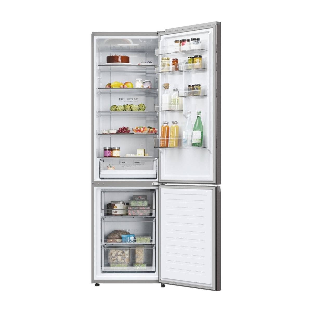 Haier HDPW3620DNPD Køle-fryseskab Sort
