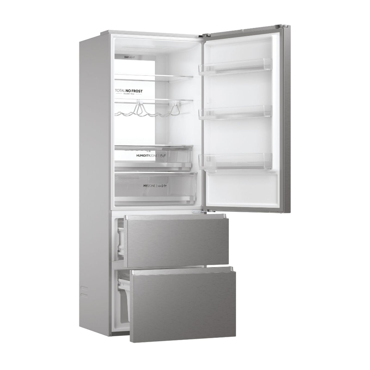 Haier HTW7720BNMM Fridge-freezer Stainless steel