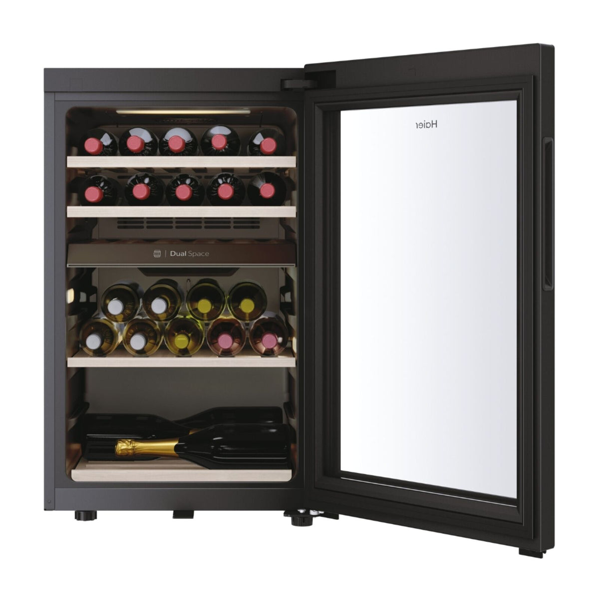 Haier HWS42GDAU1 Fritstående vinkøleskab Sort