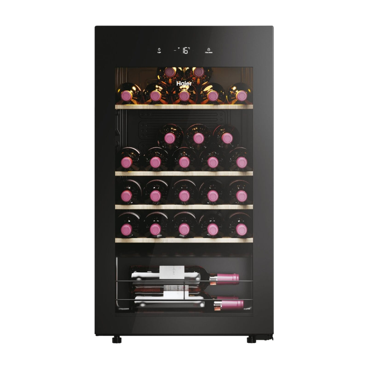 Haier HWS34GGH1 Freestanding wine Black