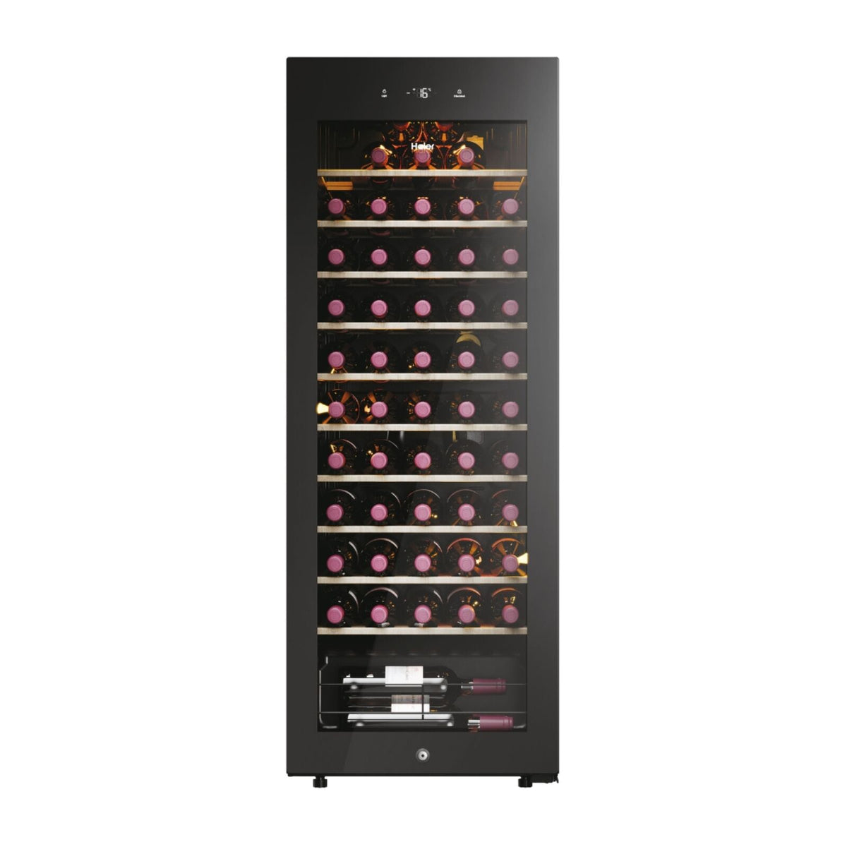Haier HWS58GGH1 Fritstående vinkøleskab Sort