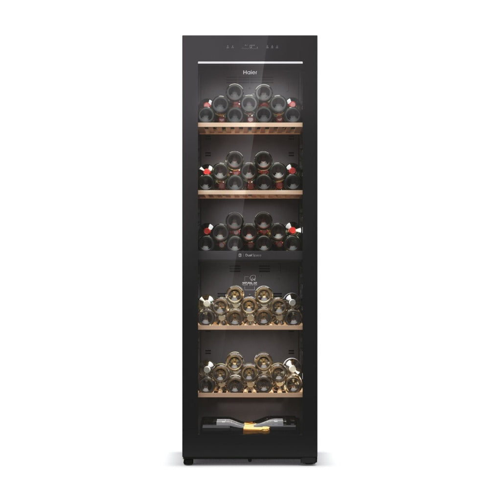 Haier HWS236GDEH1 Fritstående vinkøleskab Sort