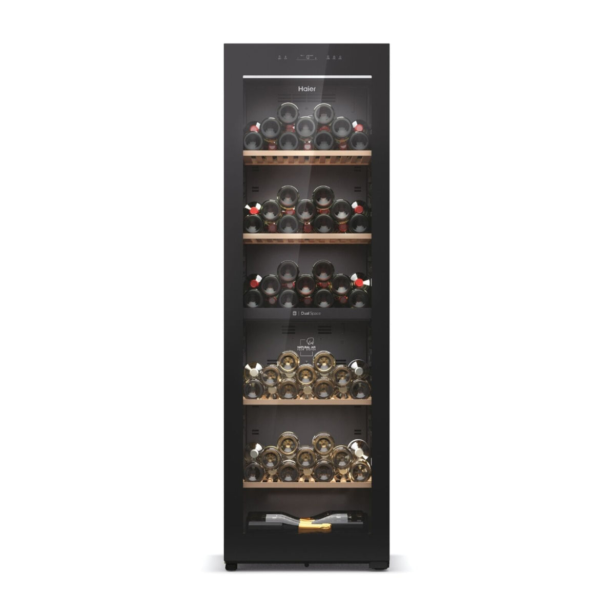 Haier HWS236GDEH1 Fritstående vinkøleskab Sort