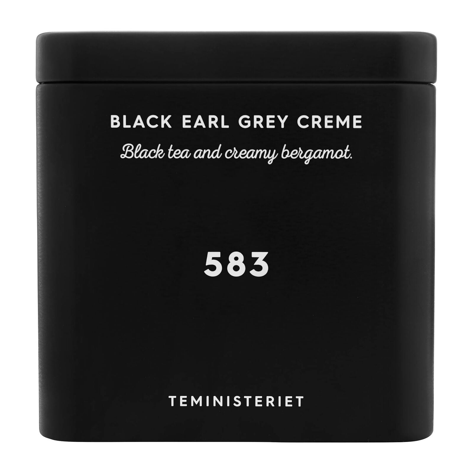 Teministeriet Signature 583 Black Earl Grey Creme - Tinasäilykepurkki Tee