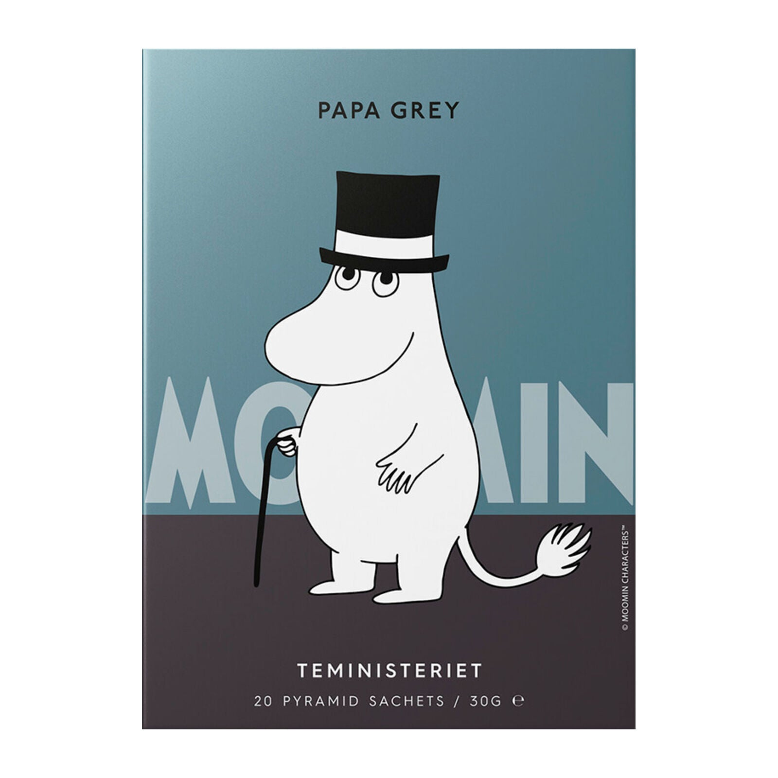 Teministeriet Moomin Papa Grey Pyramid Tea