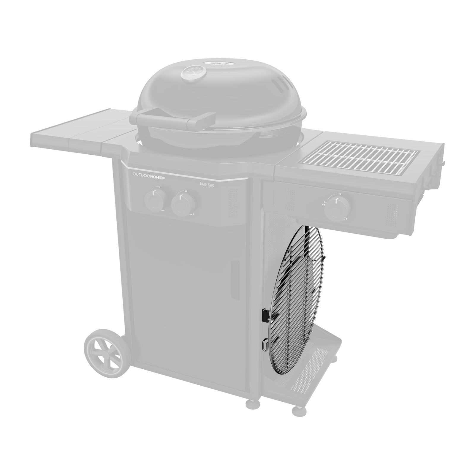 Outdoorchef TILBEHØRSHOLDER SÆT, DAVOS Sort